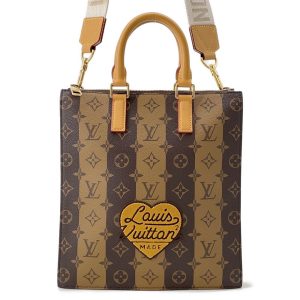 LOUIS VUITTON Sac Plat Messenger BrownM45969 Monogram stripe