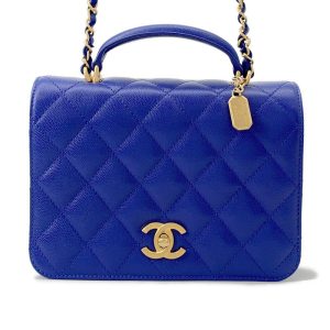 CHANEL Matelasse 2WAYBag BlueAS4286 Caviar Leather