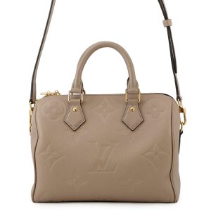 LOUIS VUITTON Speedy Bandouliere TourterelleM59273 Monogram Empreinte Leather Size 25