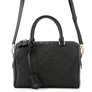 LOUIS VUITTON Speedy Bandouliere NM NoirM42401 Monogram Empreinte Leather Size 25