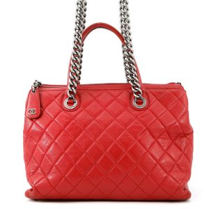 CHANEL Matelasse 2WAYBag RedA92748 Leather