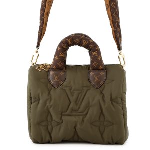 LOUIS VUITTON Speedy Bandouliere KhakiM59009 Recycled Nylon Monogram Size 25