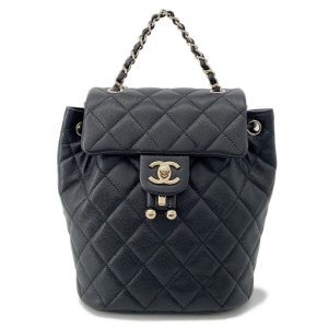CHANEL Matelasse ChainBackpack BlackAS4058 Caviar Leather