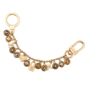 LOUIS VUITTON Porte Cles Chenne Pastille GoldM65386 Metal