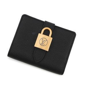 LOUIS VUITTON Portefeuille, low key, compact NoirM12408 Calf Leather