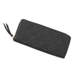 LOUIS VUITTON Portefeuille Clemence NoirM60171 Monogram Empreinte Leather