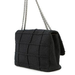 CHANEL 2.55 Chocolate Bar ChainShoulder BlackA37590 Felt