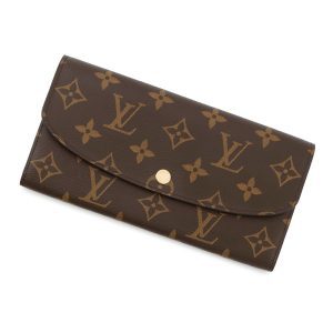 LOUIS VUITTON Portefeuille Emilie FuchsiaM60697 Monogram