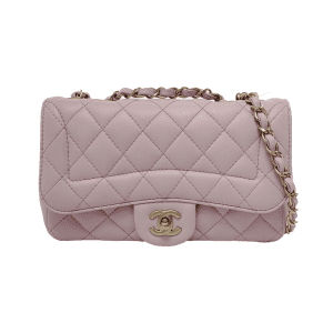 Chanel Diana Flap Small Pink Lambskin Leather Double Chain Gold Hardware 2015-2016