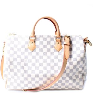 Louis Vuitton Speedy 35 Bandouliere Damier Azur