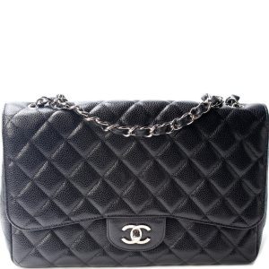 Chanel Classic Flap Jumbo Caviar Bag