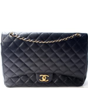 Chanel Classic Flap Maxi Caviar 15M Bag