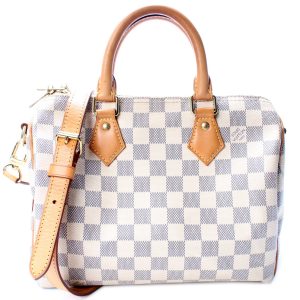 Louis Vuitton Speedy 25 Bandouliere Damier Azur (PL008)