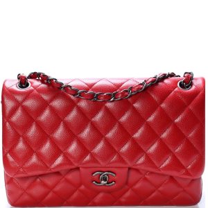Chanel Classic Flap Jumbo Caviar 21M Bag