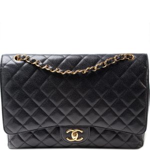 Chanel Classic Flap Maxi Caviar 14-16M Bag