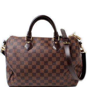Louis Vuitton Speedy 30 Bandouliere Damier Ebene