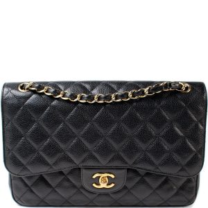 Chanel Classic Flap Jumbo Caviar 14M Bag