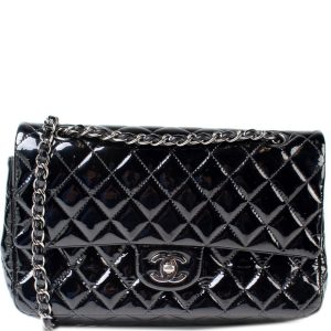 Chanel Classic Flap Medium Patent 20M Bag