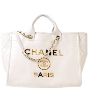 Chanel Deauville Charms Leather Medium Bag