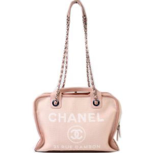 Chanel Deauville Bowling Canvas 20M Bag