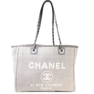 Chanel Deauville Canvas Tote Small 20M Bag