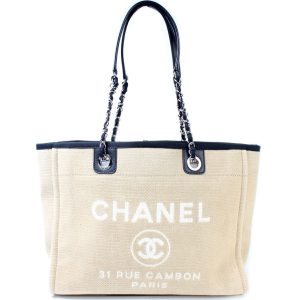 Chanel Deauville Canvas Tote Small 16M Bag