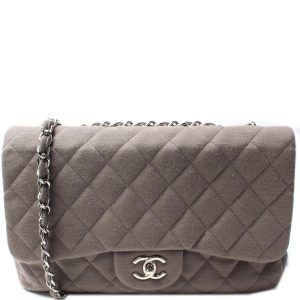 Chanel Classic Flap Jumbo Jersey 13M Bag