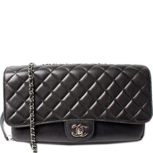 Chanel 4 Accordian Flap Lambskin 16M Bag