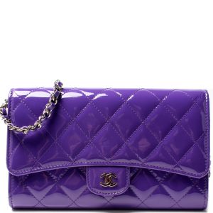 Chanel Classic Clutch W/ Chain Patent 21M Bag