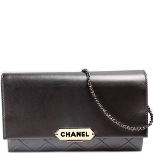 Chanel Chain Clutch Retro Label Lambskin 23M Bag