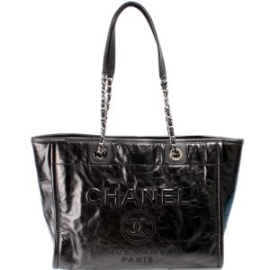 Chanel Deauville Small Glazed Calf Bag