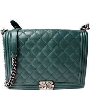 Chanel Boy Flap Large Calfkin Embellished Stitch 18M Bag