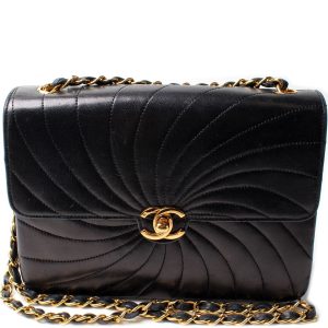 Chanel Flap Swirl Quilted Lambskin Bag