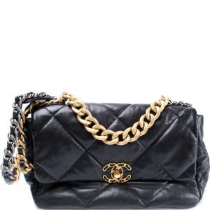 Chanel Quilted Goatskin 19 Large Flap 29M Bag