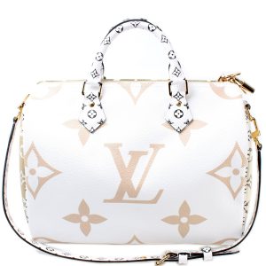 Louis Vuitton Speedy 30 Bandouliere Giant Khaki Monogram