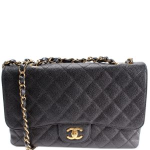Chanel Classic Flap Jumbo Caviar 11M Bag