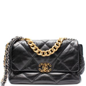Chanel Quilted Goatskin 19 Large Flap 29M Bag