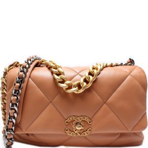 Chanel Quilted Goatskin 19 Large Flap 30+M Bag