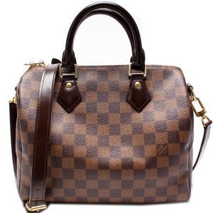 Louis Vuitton Speedy 25 Bandouliere Damier Ebene