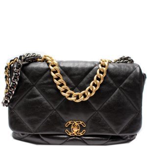 Chanel Quilted Goatskin 19 Maxi Flap 29M Bag