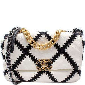 Chanel Quilted Goatskin 19 Medium Flap 30M Bag