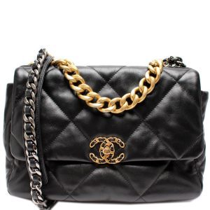 Chanel Quilted Goatskin 19 Large Flap 32M Bag