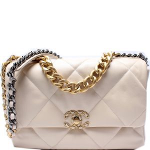 Chanel Quilted Goatskin 19 Large Flap 30M Bag