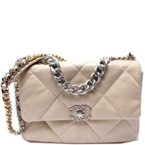 Chanel Quilted Goatskin 19 Large Flap Bag