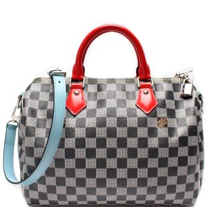 Louis Vuitton Speedy 30 Bandouliere Special Edit Colored Damier