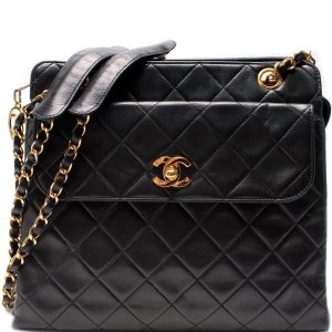 Chanel CC Front Pocket Shoulder Lambskin Vintage 1M Bag