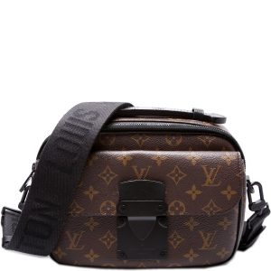 Louis Vuitton S Lock Messenger Bag Macassar Monogram