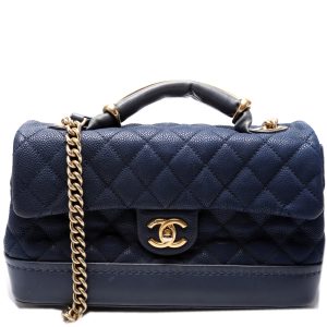 Chanel Globe Trotter Medium Quilted Caviar 18M Bag
