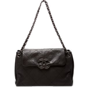 Chanel Hamptons CC Accordion Flap Tote Calfskin 15M Bag