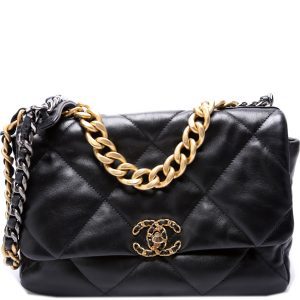 Chanel Quilted Goatskin 19 Large Flap 30+M Bag